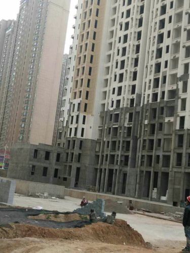 建业龙城外墙真石漆工程1